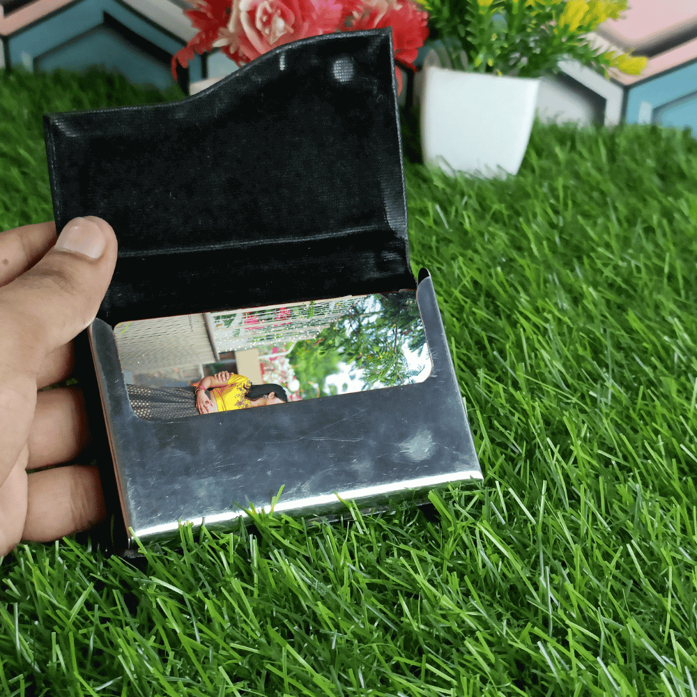 Customized Wallet Card With photo And Map For Long Distance Couple