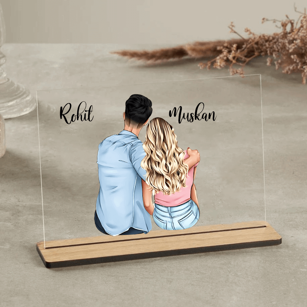 Customized table Top Plaque For Couple