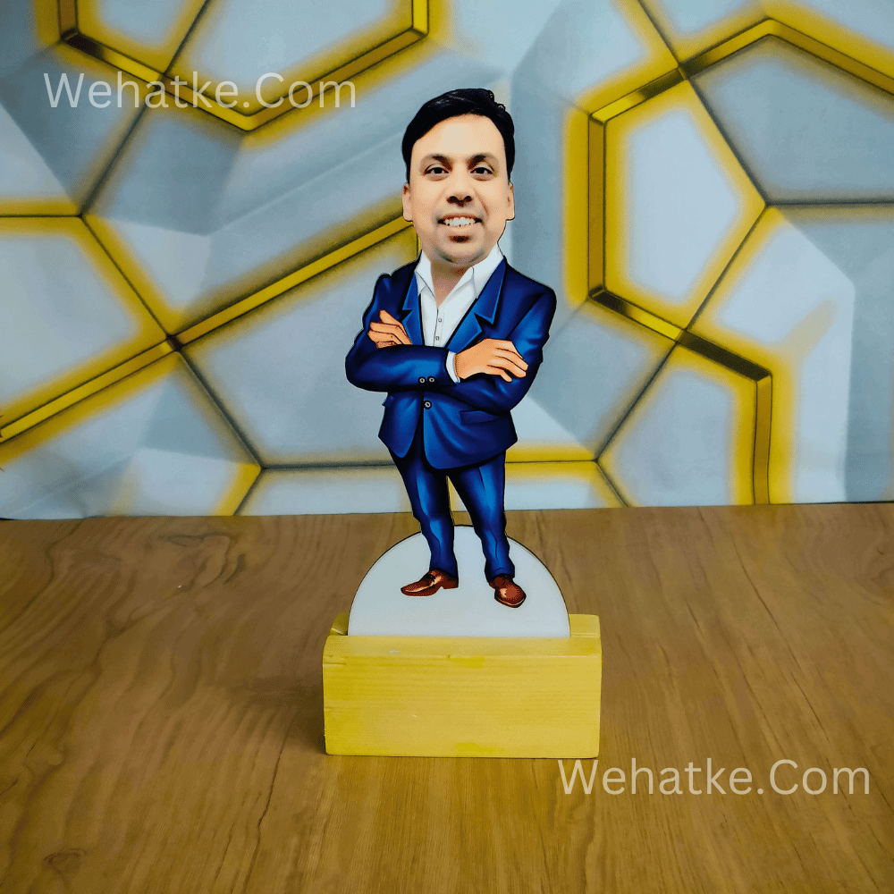 Customized Business Men Caricature With Name And Photo
