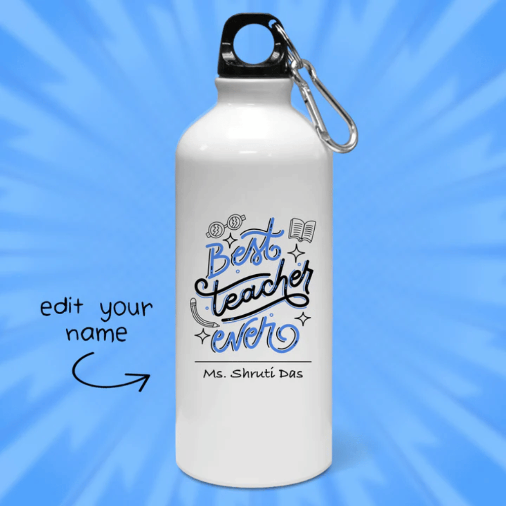 Personalised Best Teacher Art Water Bottle   Dxc9pE9LG91Hzb8Qgf61vADC7XvNeayZNlW4XAHS 