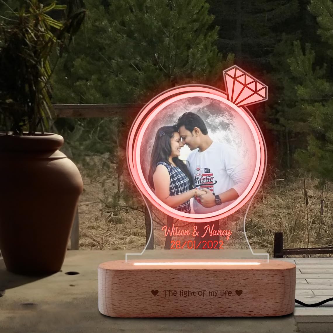 Customized Couple Name with Date