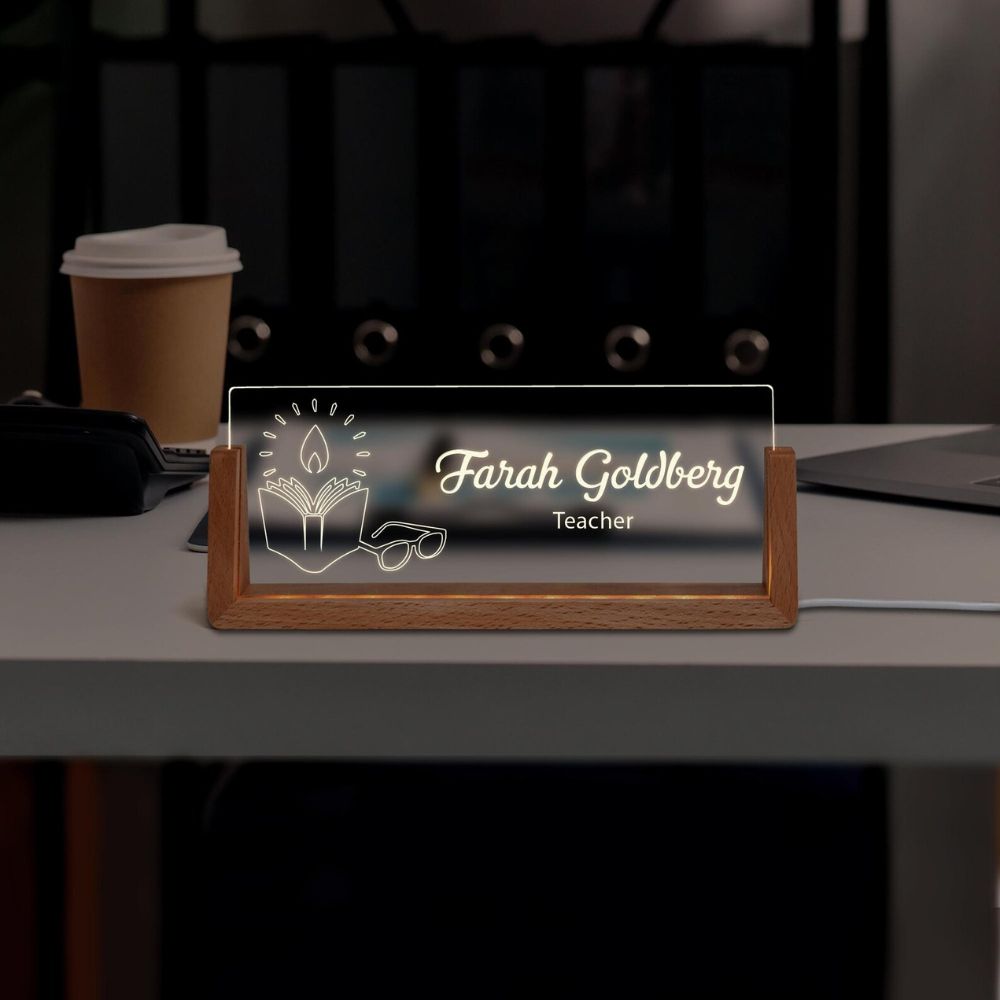 Custom LED Nameplate for Teachers