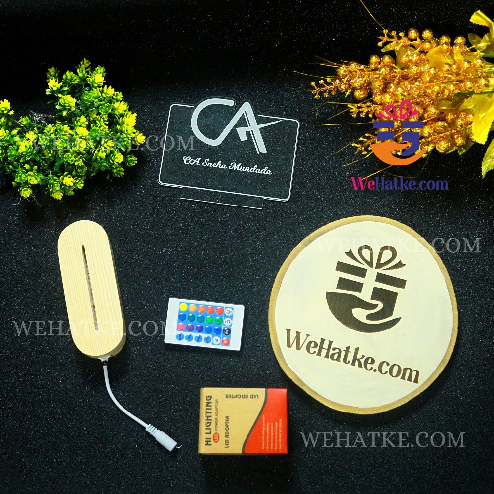 Customized 3D illusion lamp for Charted accountant ( CA )