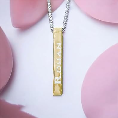 Personalized Name Engrave Metal Necklace