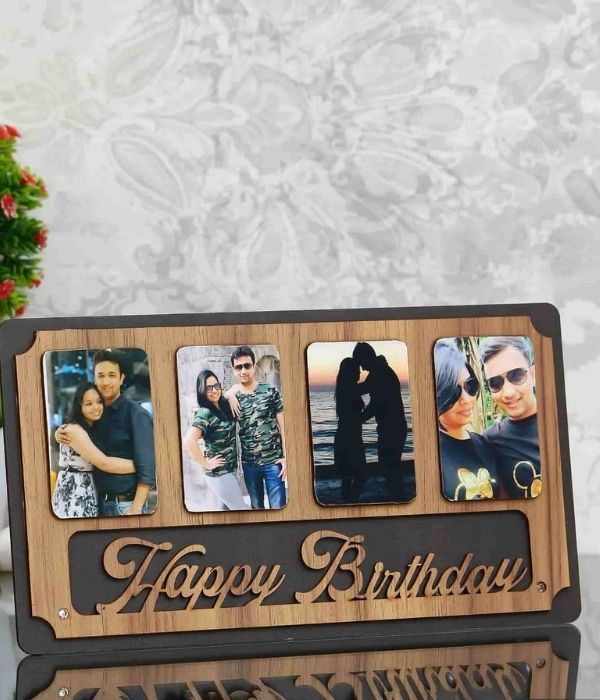 Happy birthday collage table top