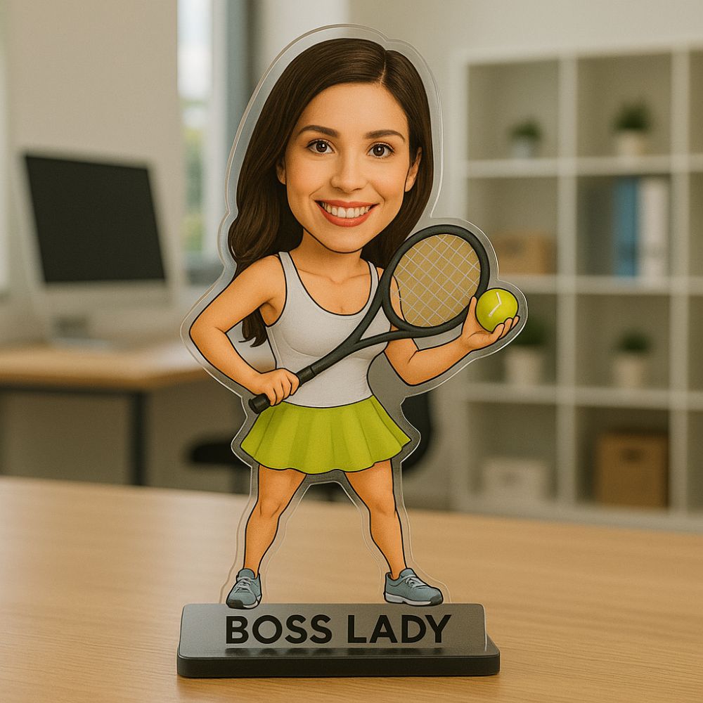 Customized Tennis Player Caricature Standee