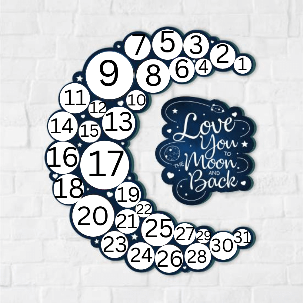 Customized Moon Frame With 31 Photos
