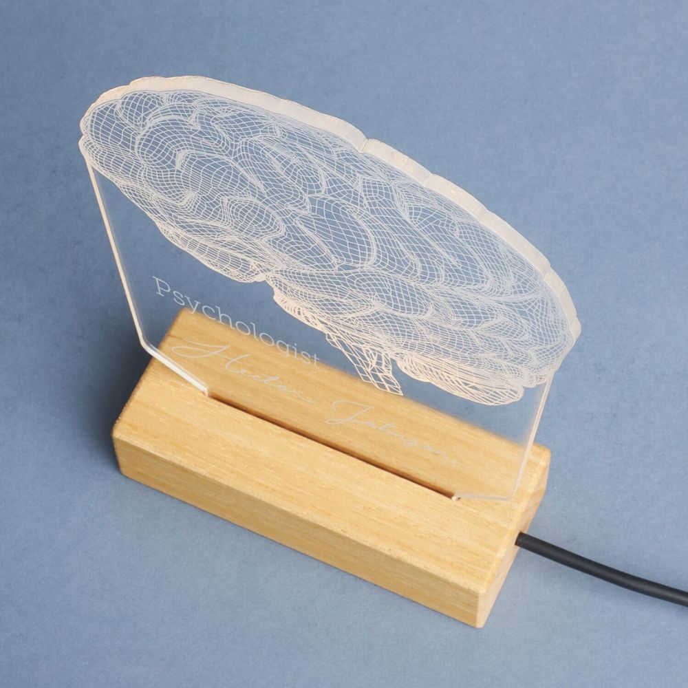 Personalized Desk Lamp for Psychologist or Psychiatrist