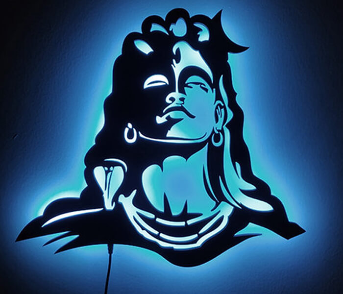 Shiv Ji  (Mahakal) Wall Hanging Led Frame