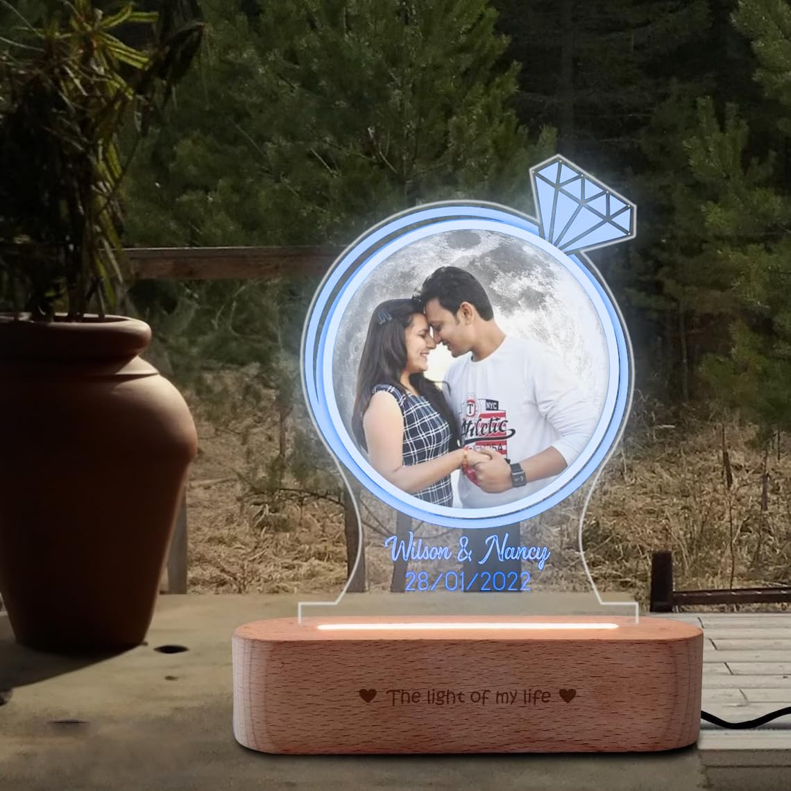 Customized Couple Name with Date