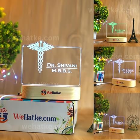 Customized 3D illusion lamp for doctor