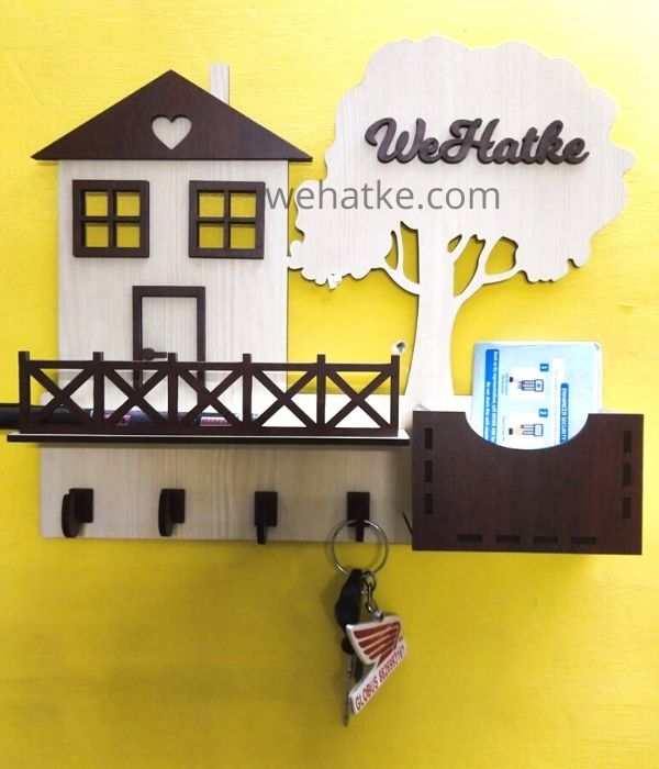Customized wooden home design key hanger