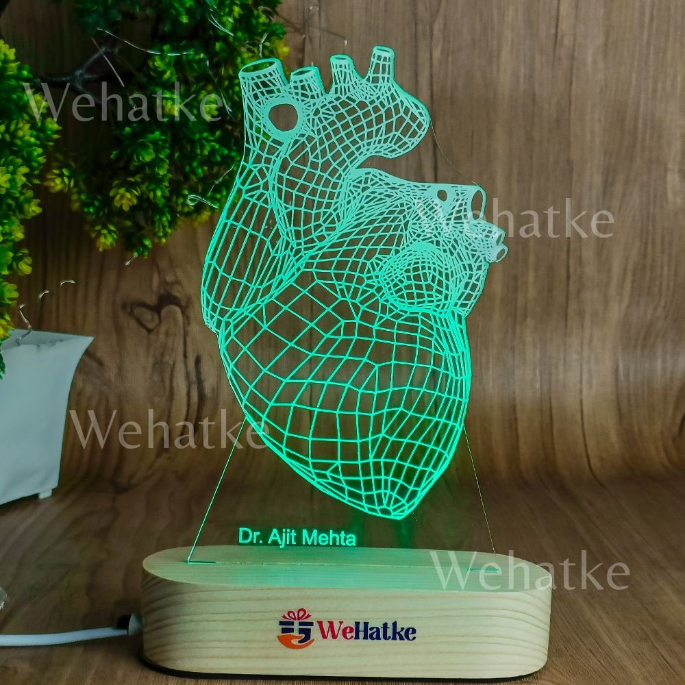 Customized 3D Illusion Lamp for Cardiologist