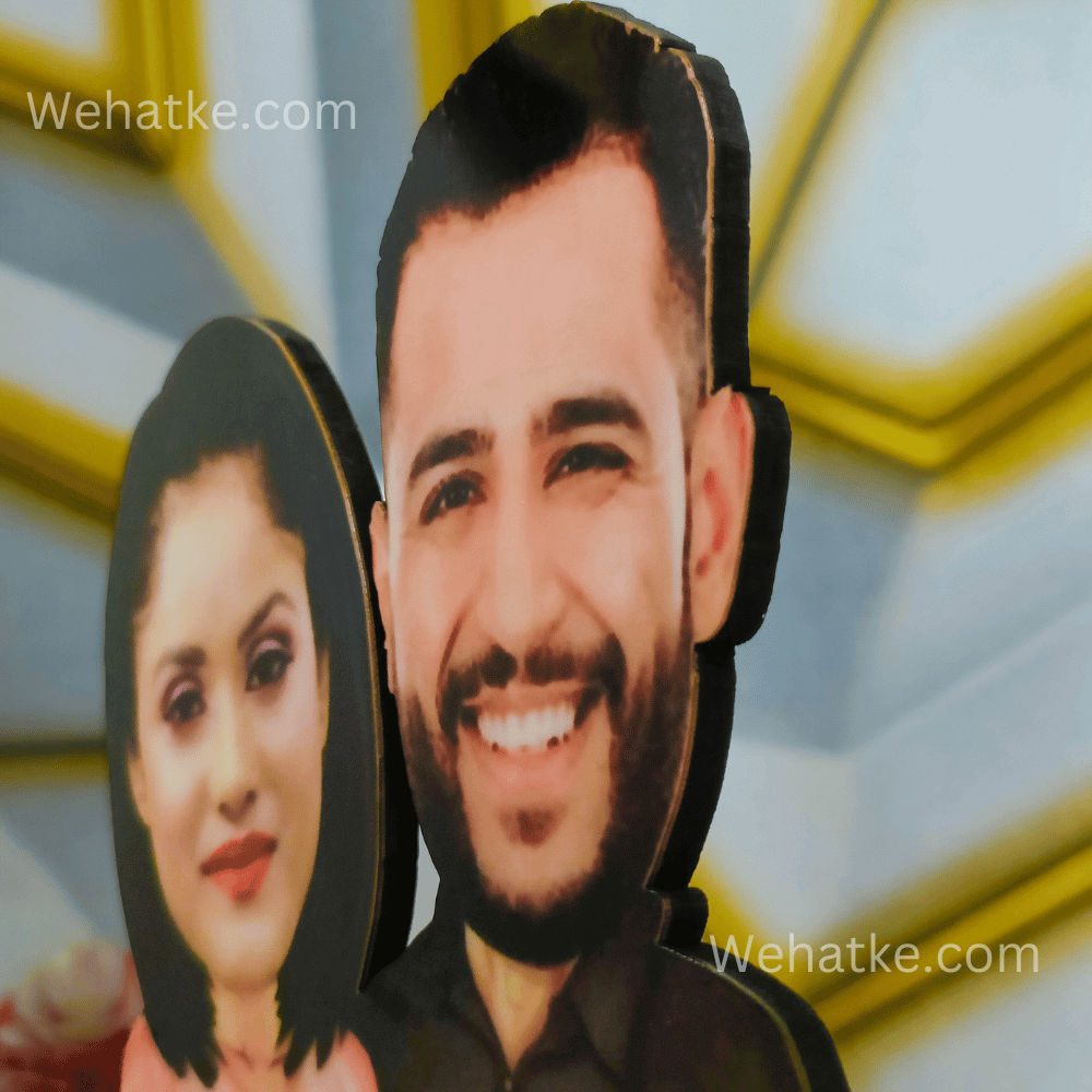 customized family caricature for 4 persons