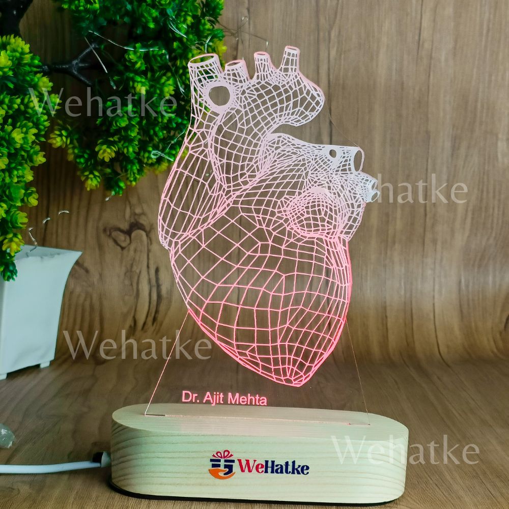 Customized 3D Illusion Lamp for Cardiologist