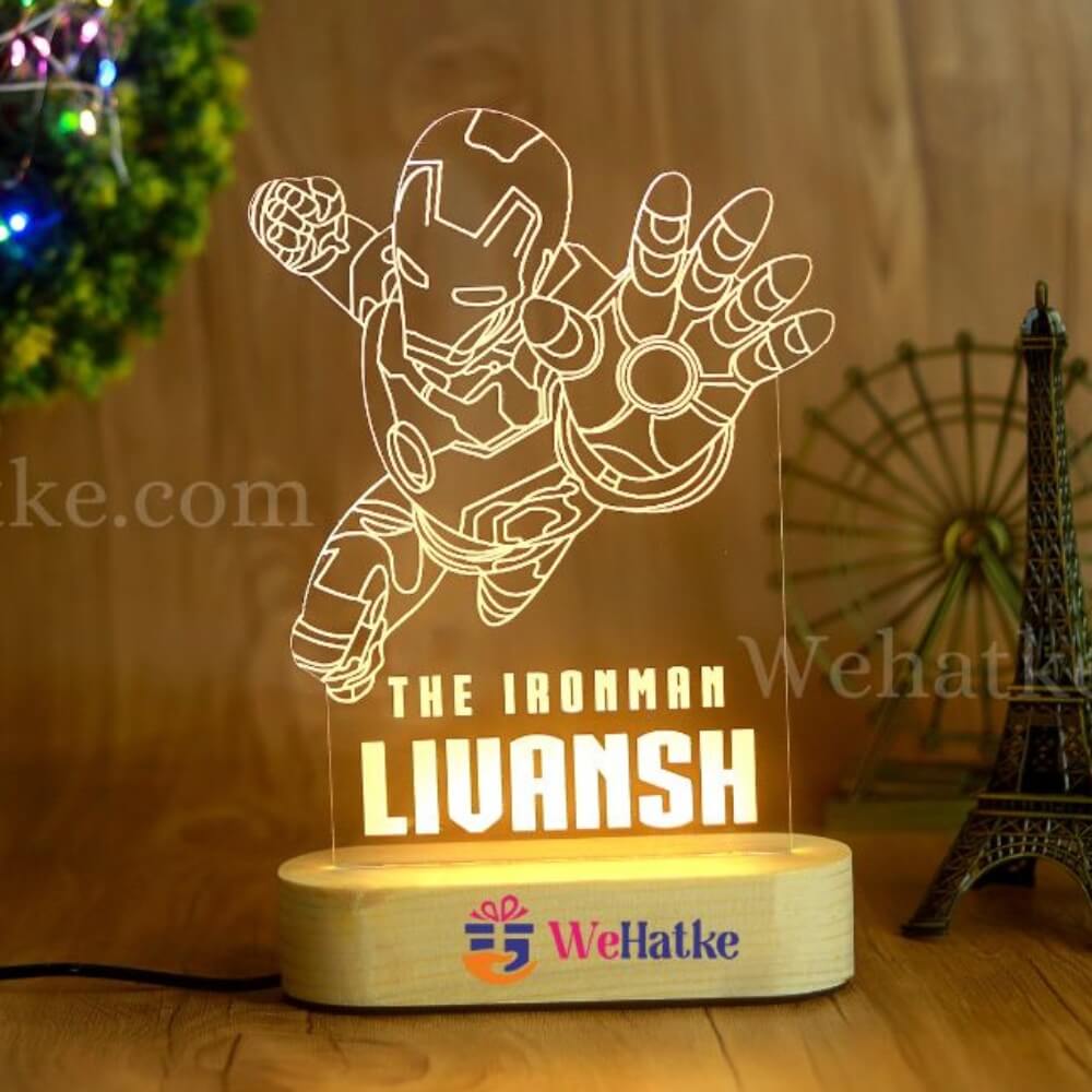 Customized Ironman LED lamp for kids