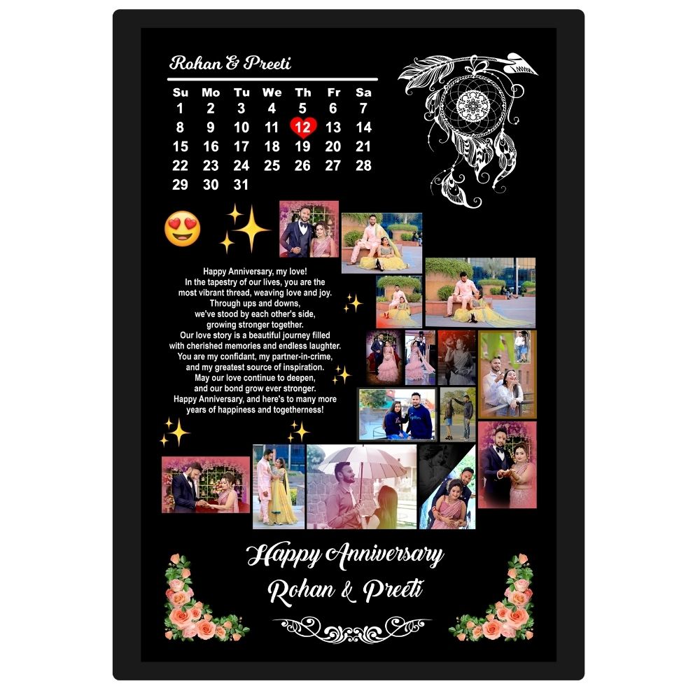 Customized Anniversary UV Print Photo Frame