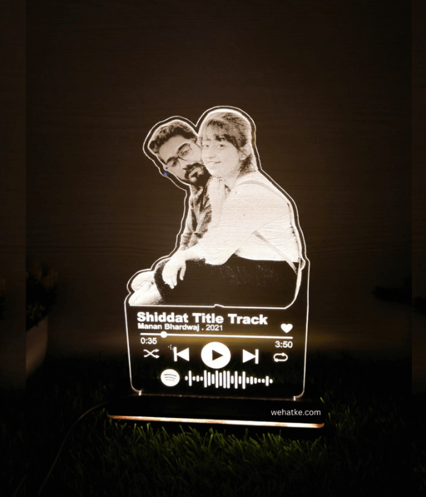 Customized Spotify Plaque with photo engrave