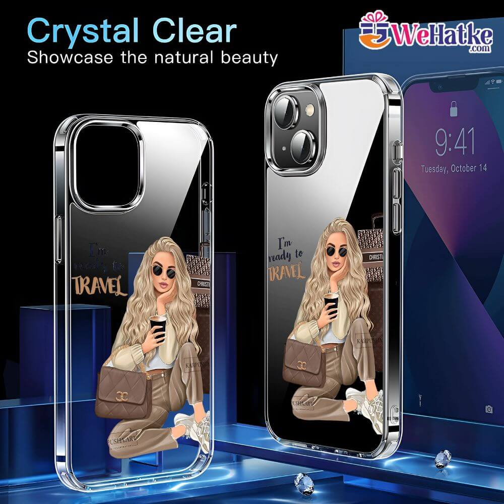 Customized Back Case For Girl Ready To Travel
