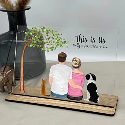 Customized Uv Printed Acrylic Stand With Photo