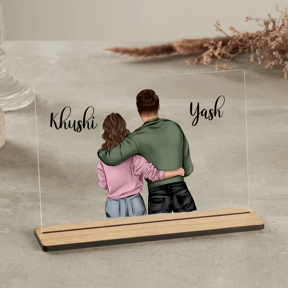 Customized table Top Plaque For Couple