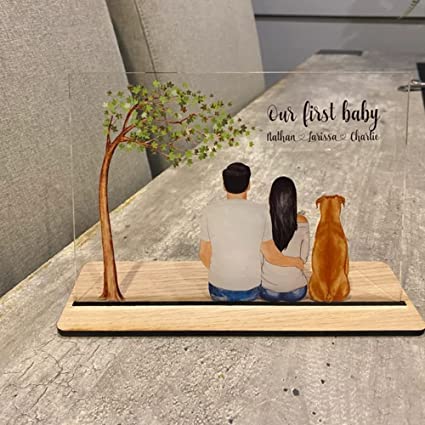 Customized Uv Printed Acrylic Stand With Photo