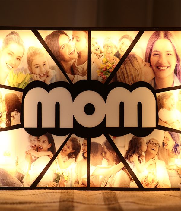 Customized LED mom frame with photo