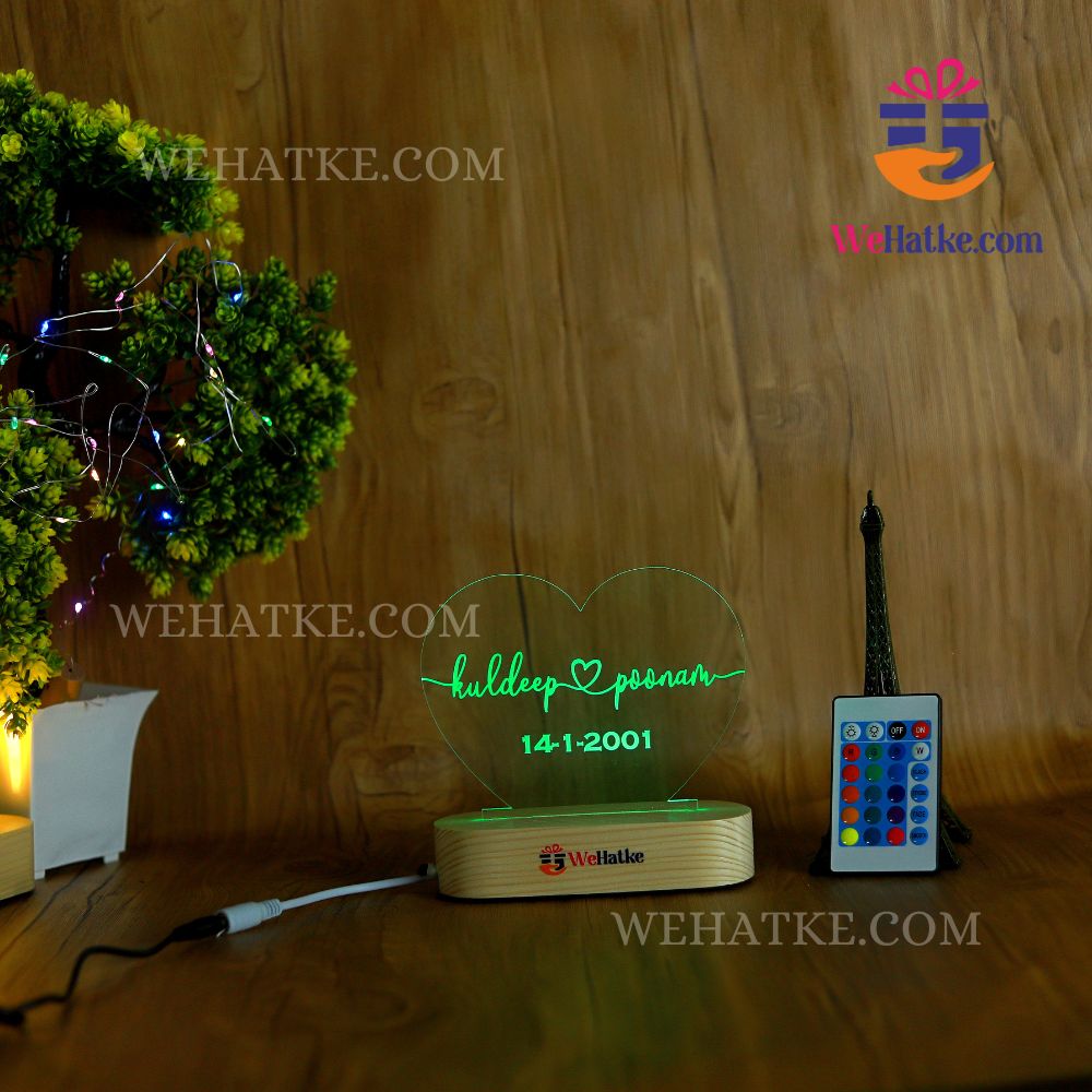 Customized 3D Illusion Lamp With Name
