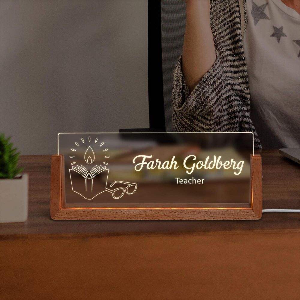 Custom LED Nameplate for Teachers