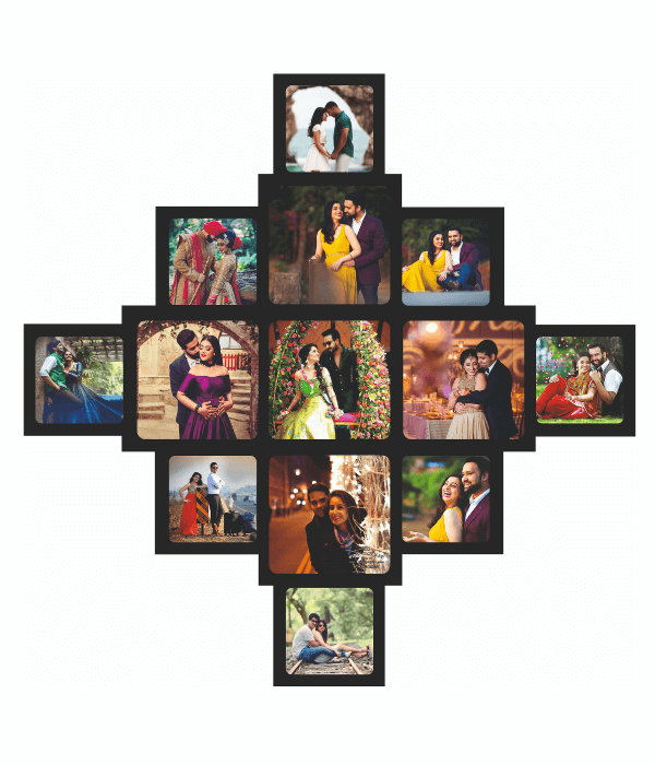 Customized Collage Frame for Family with 13 Photos