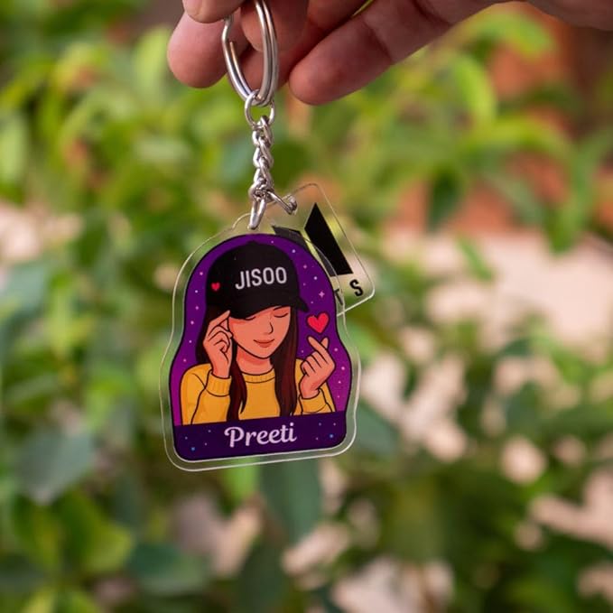 Personalized BTS Fan Keychain
