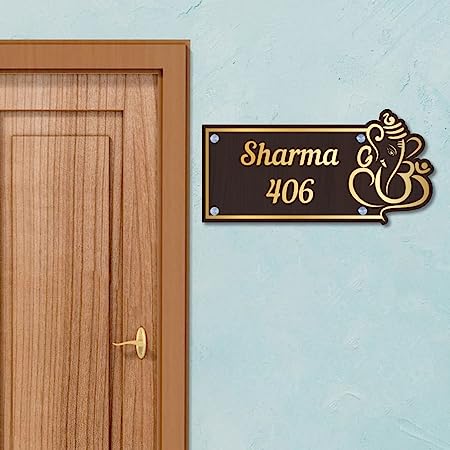 Customized Name Plate With Designer Acrylic Letters For Door