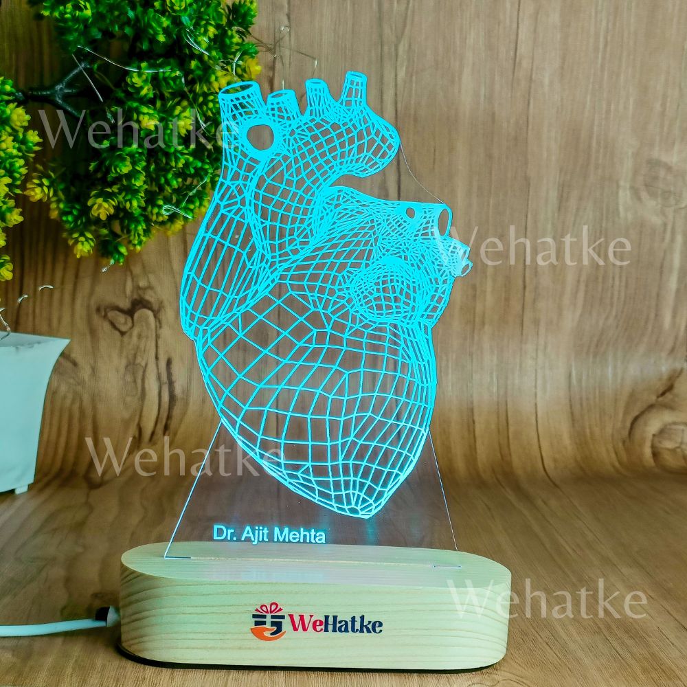 Customized 3D Illusion Lamp for Cardiologist