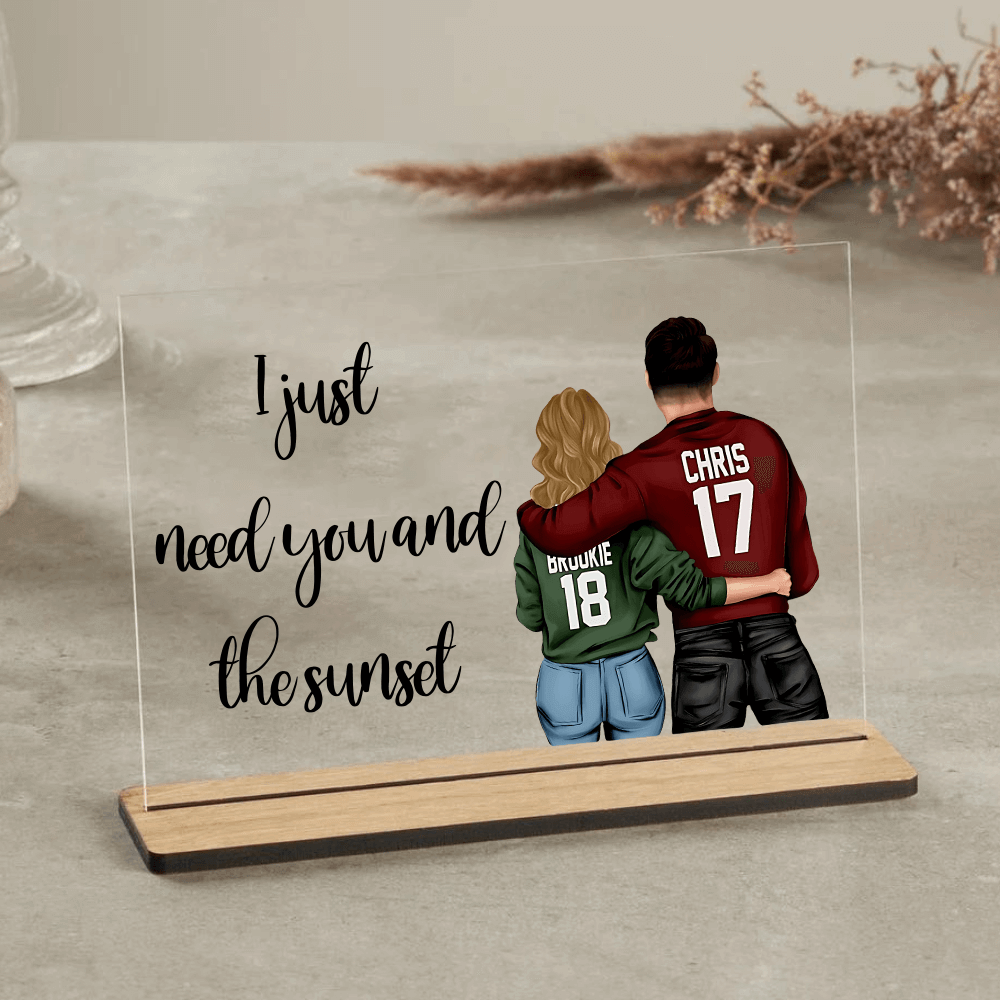 Customized table Top Plaque For Couple