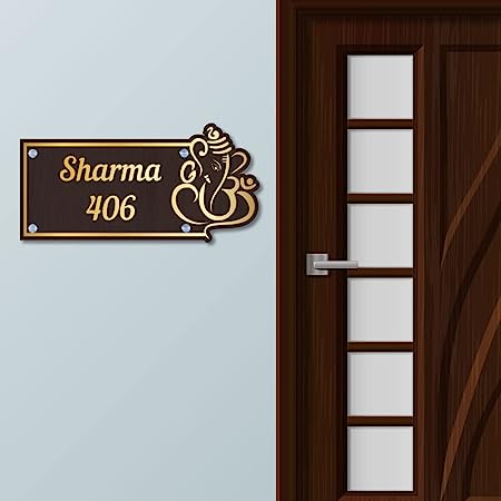 Customized Name Plate With Designer Acrylic Letters For Door