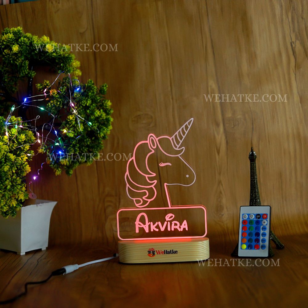 Customized Unicorn night lamp for kids