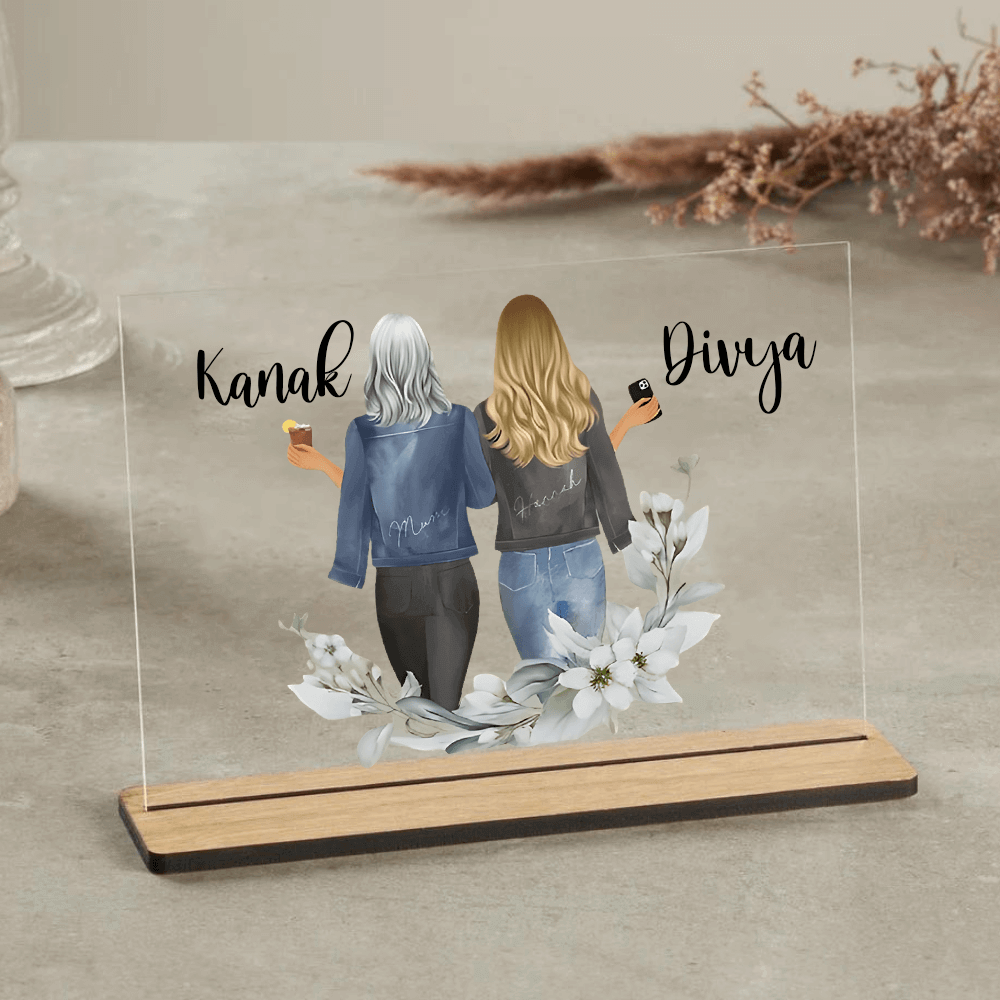 Customized table Top Plaque For Bestie