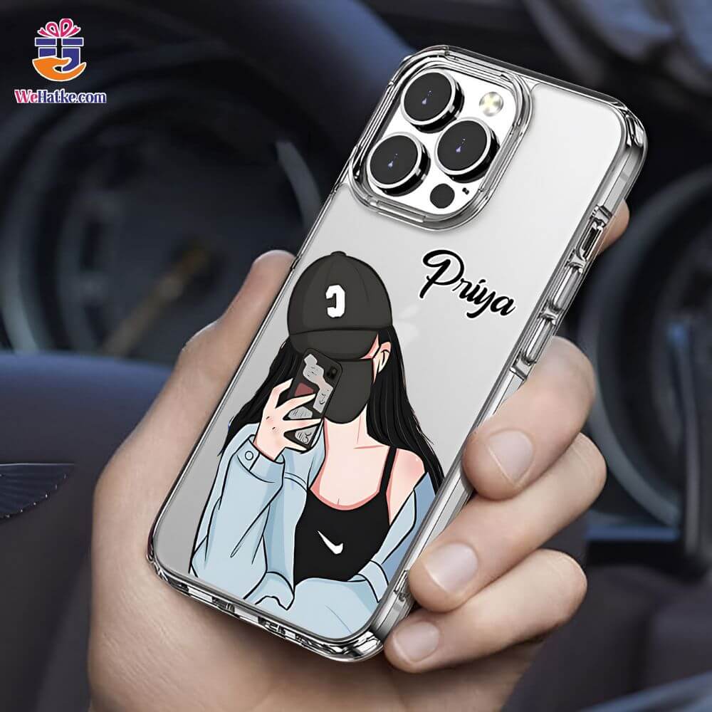 Customized Back Case For Mirror Selfie Girl