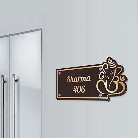 Customized Name Plate With Designer Acrylic Letters For Door