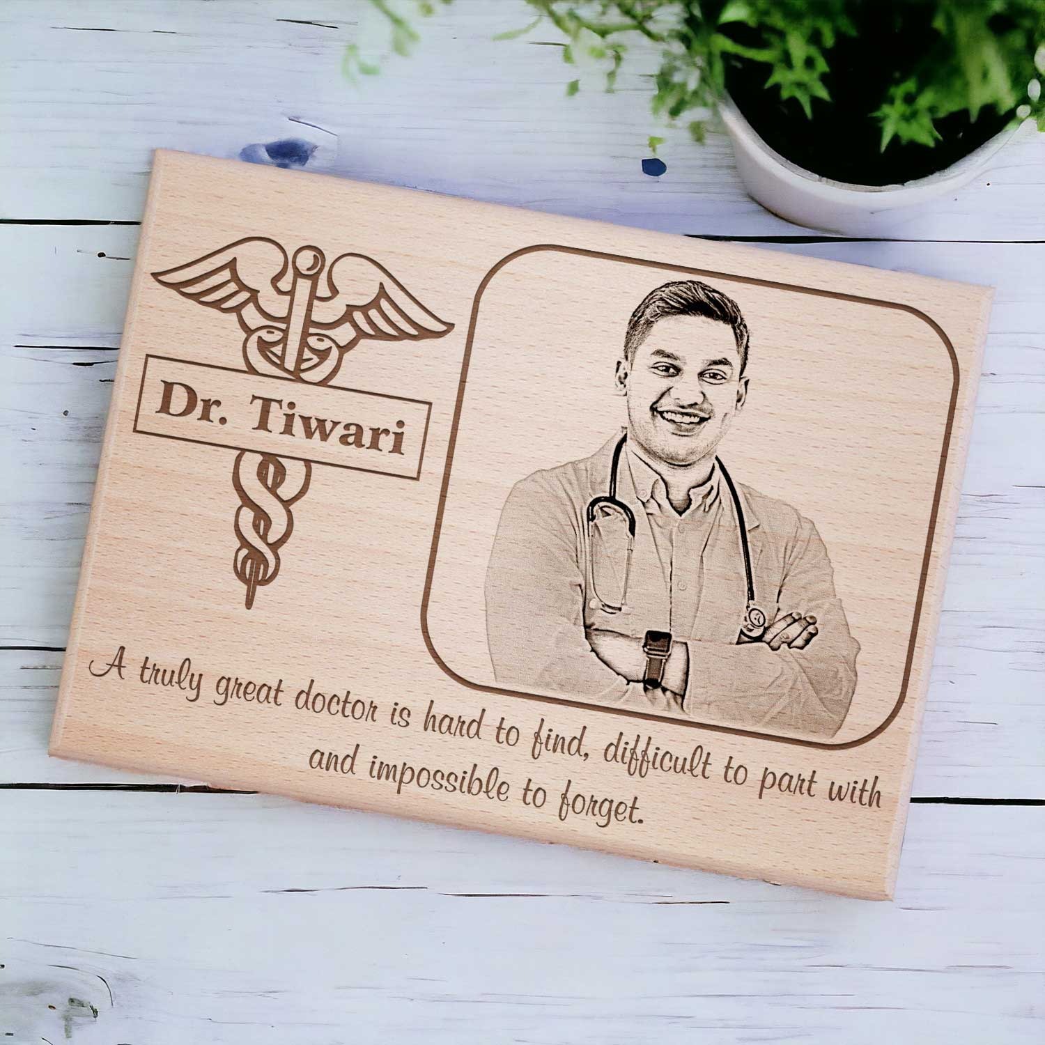 Personalized Doctor Wooden Plaque