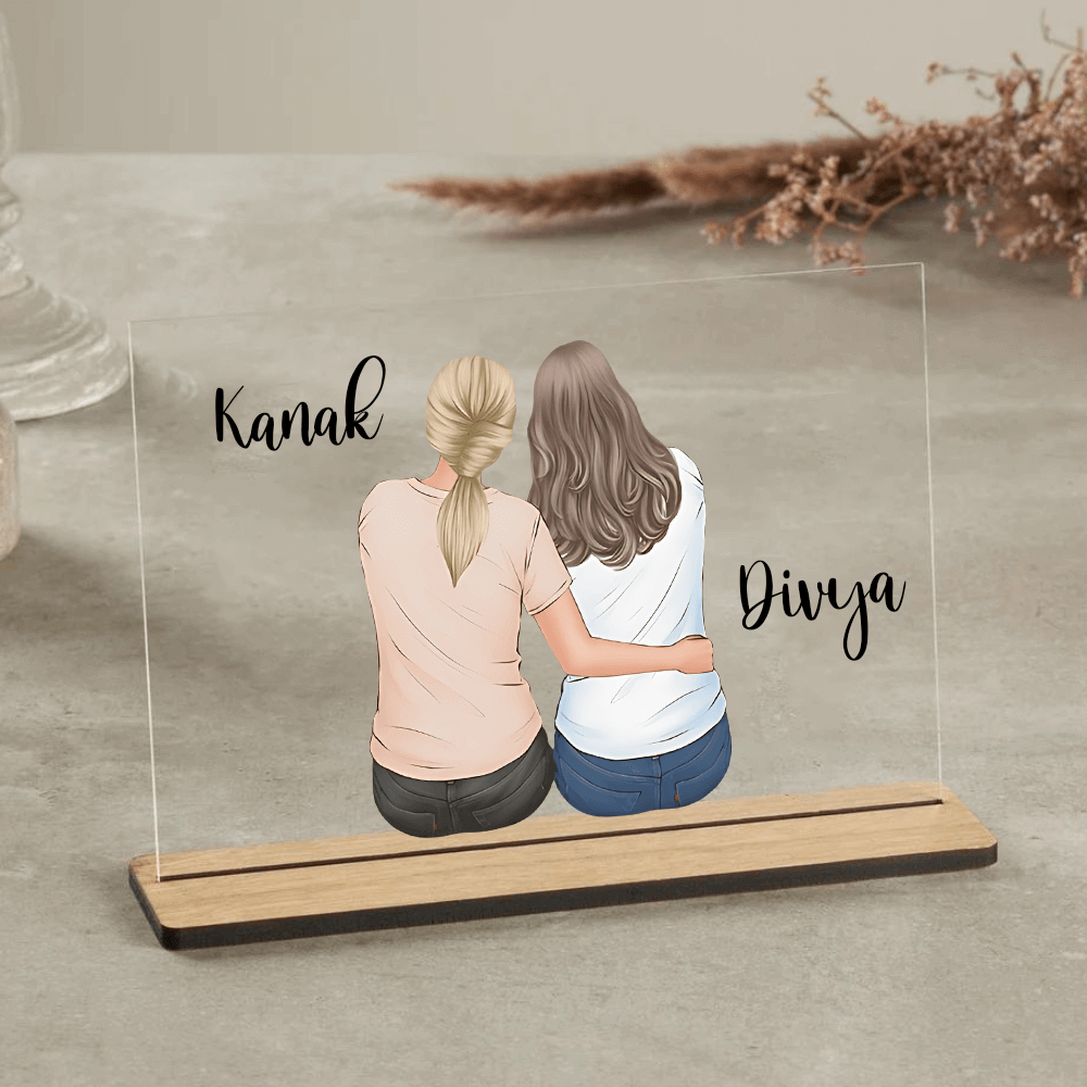 Customized table Top Plaque For Bestie