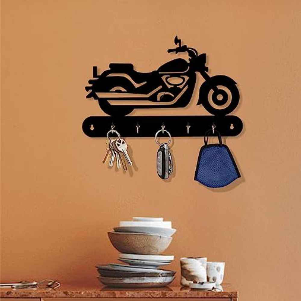 BIke Shape Key Hanger Wooden MDF