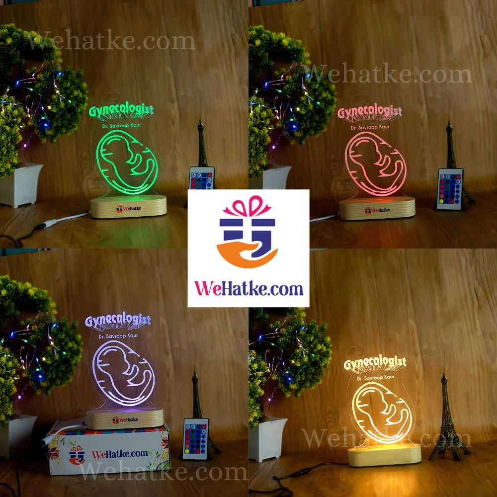 Customized 3D Gynecologist Doctor Led Lamp,