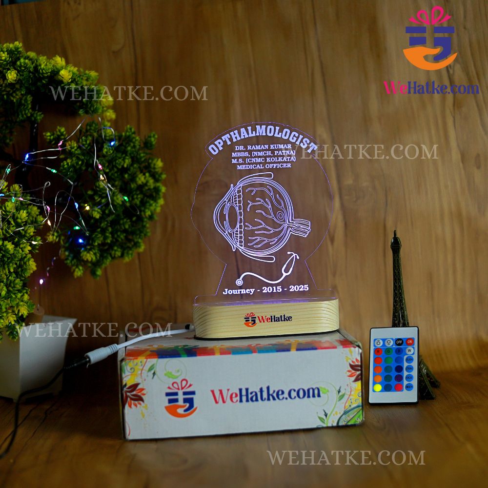 Customized 3D illusion Lamp For Ophthalmologist (Eye Doctor)