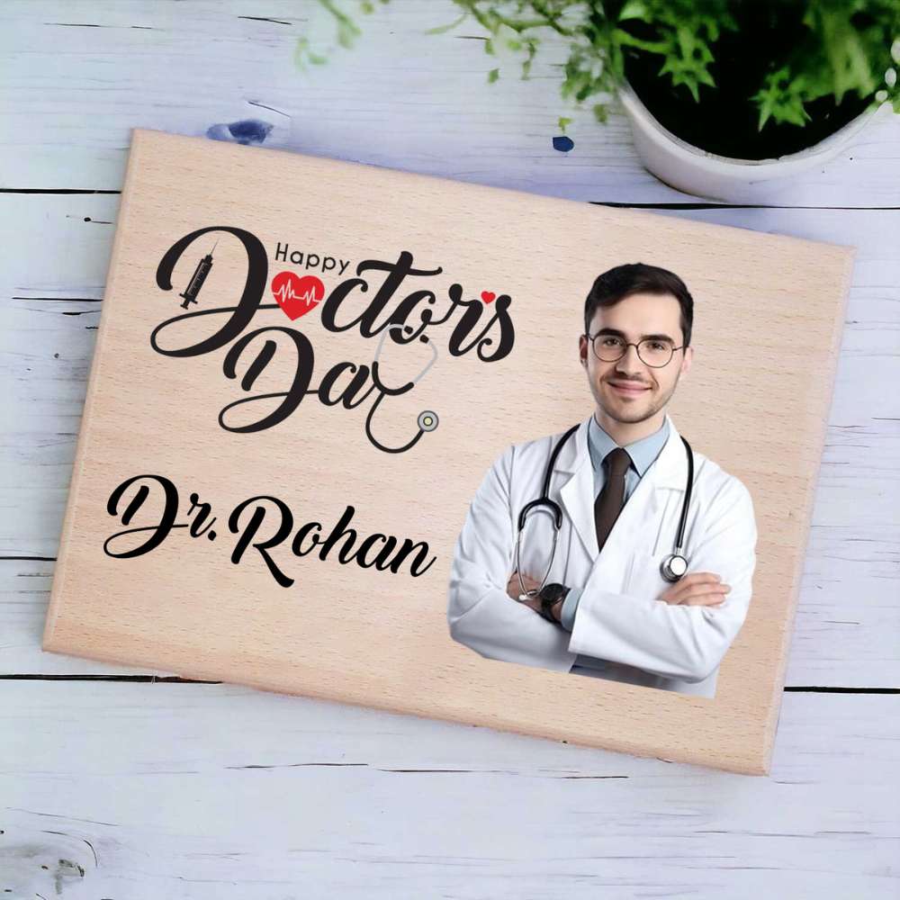 Personalized Doctor Plaque With Photo And Name