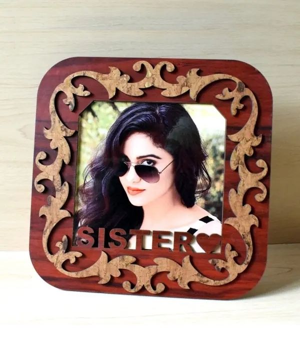 Customized Sister Frame with Photo Table Top