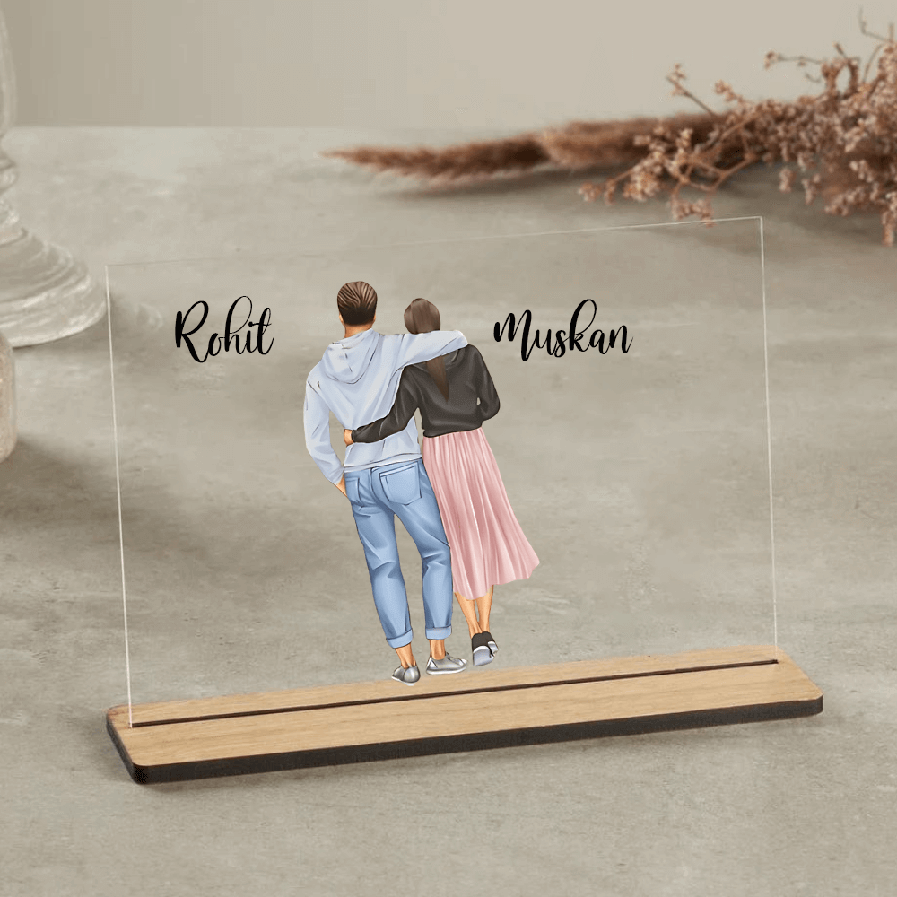 Customized table Top Plaque For Couple