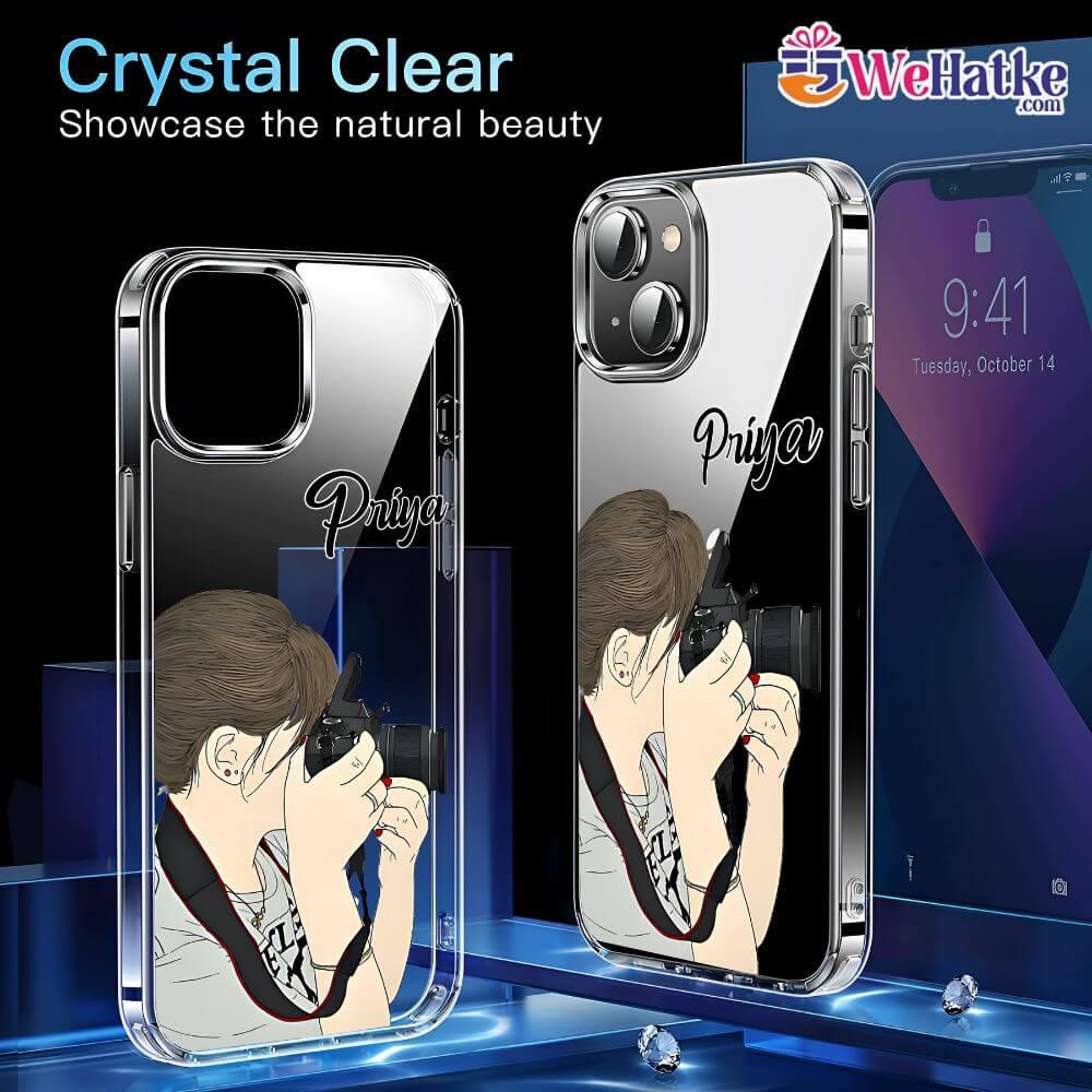 Customized Back Case For Girl Wirth Camera