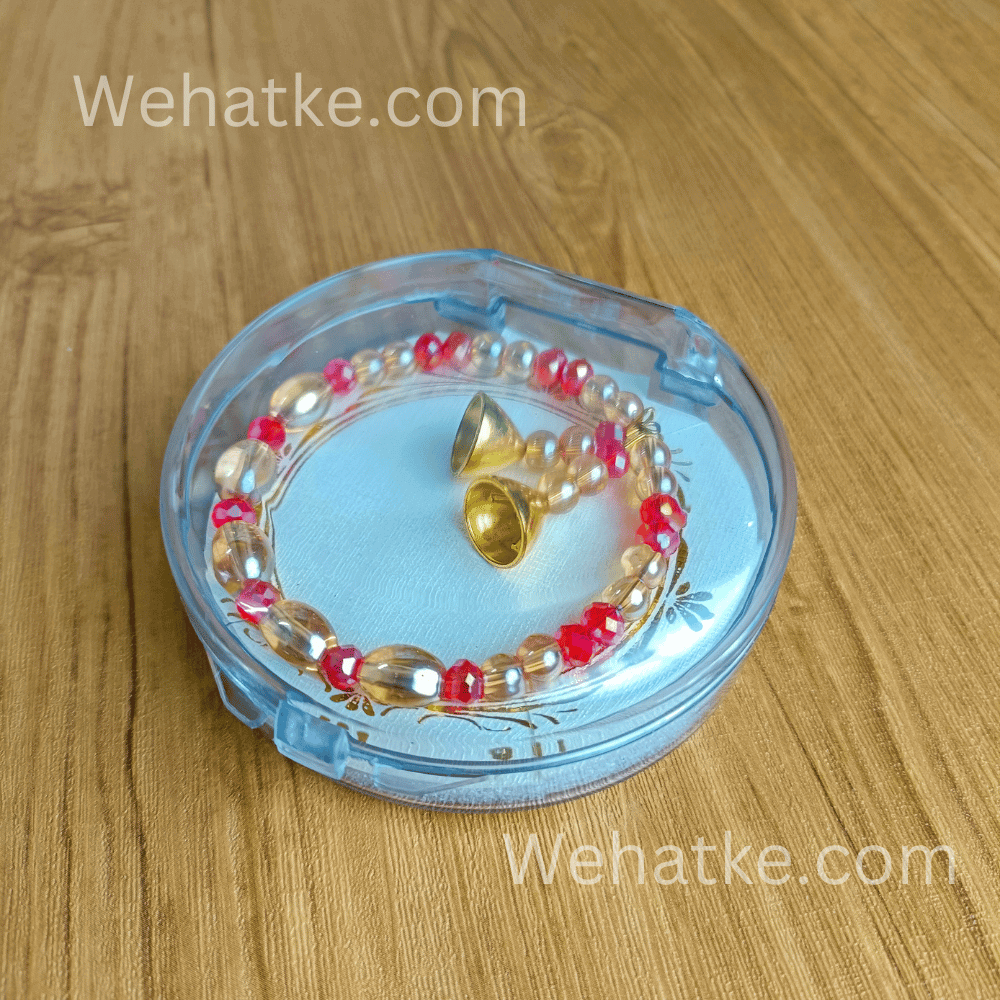 Stylish Dual Crystal Bracelet / Rakhi For Women And Girls