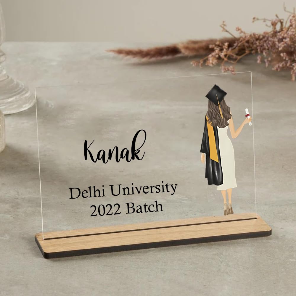 Customized Graduation Plaque For Girls